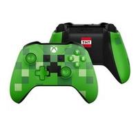Manette Xbox One Microsoft Sans Fil Edition Limitée Minecraft Creeper + Code d’essai Live Gold de 14 jours Vert Etat correct | Etat correct |Occasion ou Reconditionné, voir site marchand