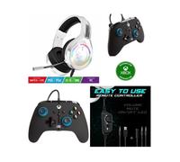 Manette XBOX ONE-S-X-PC Officielle + Casque Gamer PRO H8 Blanc SPIRIT OF GAMER XBOX ONE/S/X/PC pas cher