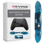 Manette Xbox Series S X Lb Rb Bumper Bouton Home Guide Surround (Bleu chromé)
