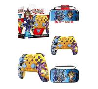 Manette Yu-Gi-Oh! Sans Fil Bluetooth Pour Nintendo Switch ? Pc Dark Magician Vs Blue-Eyes White Dragon + Sacoche Xl Switch Et Oled.