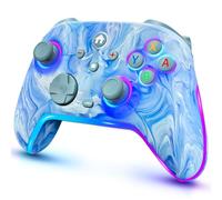 Manettes de commutation sans fil pour commutateur Nitendo/OLED/Lite, 1200 mAh Switch Pro Controller avec 10 modes de lumière de couleur, interrupteur rechargeable, contrôle turbo avec vibrations