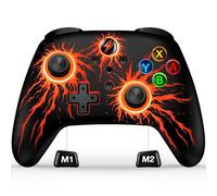 Manettes de commutation sans fil pour Nintendo Switch / Switch Lite / OLED, contrôleur RGB Switch Pro compatible iOS/Android/PC, manette de jeu à distance avec Macro/Turbo/Contrôle de