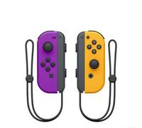 Manettes De Jeu Compatibles Nintendo Switch Joy Con Controller Neon Wireless Gamepad Avec Sangles Joy-Pad Violet Orange