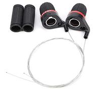 Manettes de Vélo, Faciles à Utiliser Dérailleur de Vitesse, Poignée Frein Twist Shift pour VTT Randonnée Ville Cycliste Urbain Montagne