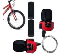 Manettes De Vitesse Pour Vélo De Montagne 3x7 Vitesses | 1 Paire De Leviers De Changement De Vitesse Rotatifs | Manettes De Guidon De Précision À 21 Vitesses Pour VTT, Vélos Pliants Et Vélos Électriqu