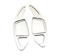 Manettes de Vitesse pour Volant Compatible avec A3 pour A5 2021 pour A4 S4 S5 2020 Extension De Changement De Vitesse De Volant De Voiture 2 Pièces Palette De Changement De Vitesse De Volant(Silver)