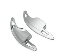 Manettes de Vitesse pour Volant Compatible avec C&evrolet pour Camaro MK6 Zl1 Lt1 pour Chevy RS SS 2016 2018 Extension De Levier De Vitesse À Palettes De Volant en Aluminium 2 Pièces(Silver)