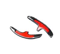 Manettes de Vitesse pour Volant Compatible avec pour Macan pour Panamera 911 981 pour Carrera Extension De Volant Palette De Changement De Vitesse en Fiber De Carbone D6006(Type B Black)