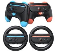 Manettes et Volants ergonomiques pour Nintendo Switch 2 - Kit double pour Mario Kart World et Joycon 2
