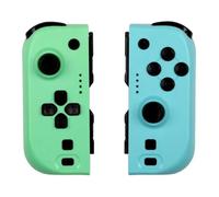 Manettes Joypads - Nintendo Switch Et Switch Oled - Konix - Autonomie 8 H - Fonction Vibration - Vert Et Bleu