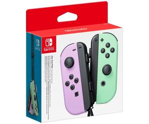 Manettes Nintendo Switch Joy-Con Pair NINTENDO violet clair gauche et vert clair droit, contrôles par mouvement, Bluetooth 3.0, NFC, HD Rumble, batterie rechargeable