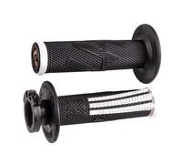Manettes ODI GRIPS EMIG PRO V2 Pour Moto Manopoles Blocage Rapide Noir-Blanc