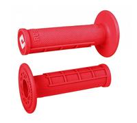 Manettes ODI GRIPS MX Strato Simple Half Waffle Rouge