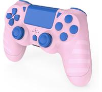 Manettes Ps4 Sans Fil Pour Ps4/Pro/Slim Et Pc - Batterie 1000 Mah, Capteur De Mouvement 6 Axes, Prise Audio (Rose)