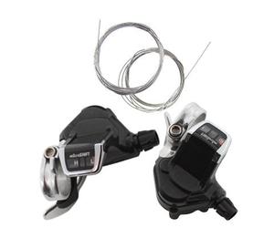 Manettes vélo route 10 x 2/3V MicroShift pour cintre plat ( Paire | 10 )