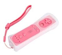 Manettes Wiimote remote avec cas Pour Wii Nintendo Rose G