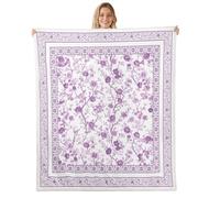 Manfei Couverture en polaire douce et confortable pour décoration de salon, canapé, lit, canapé, lit, enfant, adolescent, 228,6 x 228,6 cm