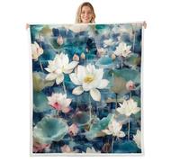 Manfei Couverture en polaire douce et respirante pour lit, canapé, chambre d'enfant, garçons et filles, 101,6 x 127 cm