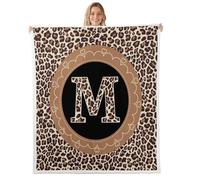 Manfei Couverture polaire à imprimé léopard et guépard marron avec imprimé peau d'animaux sauvages pour lit, canapé, décoration de chambre d'enfant, garçons et filles, douce et respirante (152,4 x