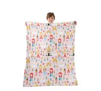 Manfei Couverture princesse mignonne en flanelle arc-en-ciel arc-en-ciel château rêveur Kawai Girly rose jeté confortable pour lit, canapé, décoration de chambre d'enfant, garçons et filles, douce et