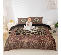 Manfei Parure de lit décorative 2 pièces avec housse de couette et 1 taie d'oreiller (sans rembourrage) pour enfants, motif monogramme lettre Q pour lit double