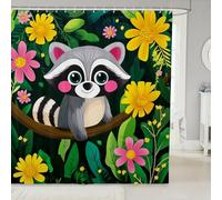 Manfei Rideaux de douche imperméables avec 12 crochets pour salle de bain, chambre d'enfant, garçons et filles, motif koala, 182,9 cm de large x 198,1 cm de long