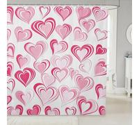 Manfei Rideaux de douche imperméables avec 12 crochets pour salle de bain, chambre d'enfant, garçons et filles, 182,9 x 182,9 cm (l x L)