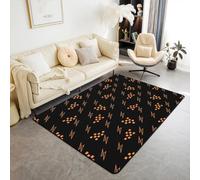 Manfei Tapis à carreaux pixels, tapis antidérapant à thème de mineur, tapis d'entrée, décoration moderne pour la maison, le salon, la chambre à coucher, 1,5 x 1,8 m