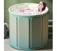 MANFFIER Baignoires mobiles pliables, 70 cm, aucune installation nécessaire, grande baignoire portable cryothérapie et refroidissement par exercice, seau à glace isolé intérieur et extérieur, bain