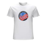 Manfred Mann's Earth Band Logo T-Shirt Graphic Tee Printed Top Mens White Shirt M