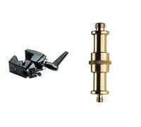 Manfrotto 035 Super Clamp Poignée Ergonomique & 013 Spigot Universel 16 mm