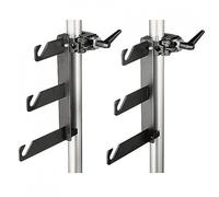 Manfrotto Crochets triples 044 – Pack de 2 avec clamps – Noir