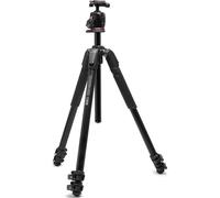 Manfrotto 055XPRO AS, Trépied 4 Sections Alu pour Appareil Photo, Kit Rotule Ball XPRO, Colonne 90 Degrés, Charge Admissible 15 kg, Plateau Arca-Swiss, Appareil Reflex/Hybride, Pied Appareil Photo