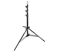 Manfrotto 1004BAC Master Stand en Aluminium avec Amortissement Pneumatique | 4 sections ,Master Stand Pied d'Éclairage Pro 366cm, charge 5kg, pour flashs, éclairages, softbox, spigot amovible 3/8"-1/4"