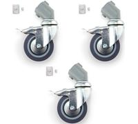 MANFROTTO 110 Jeu de 3 Roulettes Diamètre 80mm avec Freins