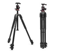 Manfrotto Trépied photo 190X AS – Alu 3 sections, rotule ball, plateau Arca‑Swiss, charge 10 kg