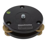 Manfrotto 338 Levelling Base Noir trépied - Trépieds (4 cm, Noir, Aluminium, 600 g)