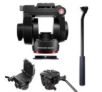 Manfrotto Rotule fluide 500X MVH500XAH – Capacité 5 kg pour hybrides, plateau coulissant