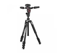 Manfrotto Befree Advanced 3-Way Tripod Kit, Tripod and Fluid Head in Aluminium for Cameras and Camcorders up to 6 kg, Ultra-Compact, Photo Accessories for DSLR, CSC, Mirrorless, Photo and Video