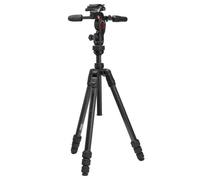 Manfrotto Trépied de voyage Befree GT Pro 3-Way – Tête fluide, carbone, Arca-type