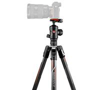 Manfrotto Befree GT Travel Carbon Fiber Tripod with 496 Ball Head for Sony Alpha Cameras, Twist Locks, Black