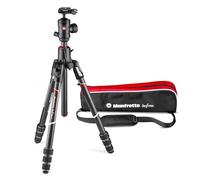 Manfrotto Befree GT XPRO Trépied en Carbone,Rotule Ball Centrée 496, Fermeture Twist, Colonne 90°, Plateau 200PL-PRO, pour Reflex, Hybrides avec Objectifs à Longue Focale, Photo Macro, MKBFRC4GTXP-BH
