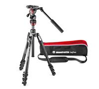 Manfrotto Befree Live Trépied de Voyage en Aluminium, Fermeture à Levier | avec Rotule, Stabilisateur pour Appareils Video, Compacts, Reflex Numérique, Hybride, Caméras Vidéo