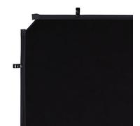 Manfrotto EzyFrame Toile pour Fond Pliable Photo/Vidéo Grand Format - 2 x 2,3 m - Noir - Facile à Transporter - pour Portraits de Famille/Poses Dynamiques/Publicités/Photo de Mode - LL LB7953
