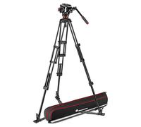 manfrotto joint a rotule en aluminium et stabilisateur de rincage au sol 504x twin