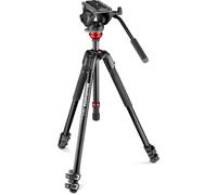 MANFROTTO Kit Rotule Vidéo Fluide 500 avec Base Plate et Trépied