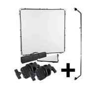 Manfrotto Lighting Kit Skylite Large 2x2m + 2x rotules + barre support de fond + sac