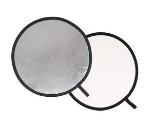Manfrotto LL LR3831 photo réflecteur en studio Rond Argent, Blanc