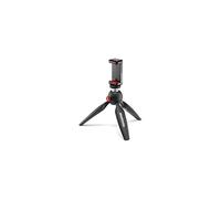 Manfrotto Mini Trpied avec pince de smartphone universel fabriqu en Italie pour iPhone avec ou sans cas CSC Vlogging Videography Mkpixiclmii-Bk Black