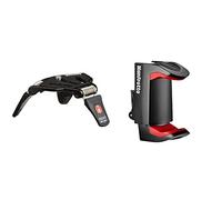 Manfrotto MP3-BK Trépied de Poche Noir 1,5 kg & MCPIXI - Pince Universelle pour Smartphone, Version Pro